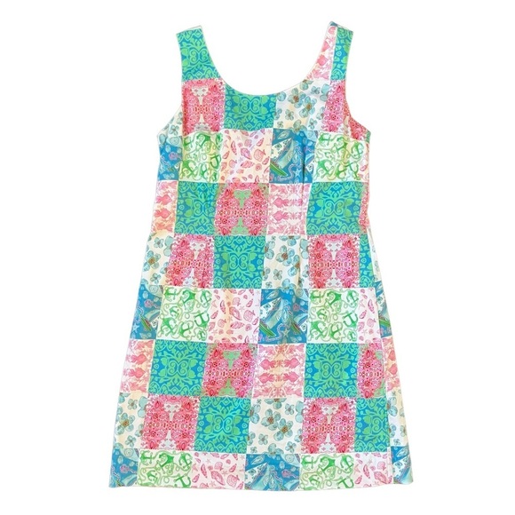 Kaeli Smith Dresses & Skirts - Kaeli Smith coastal patchwork sleeveless sheath dress size 10